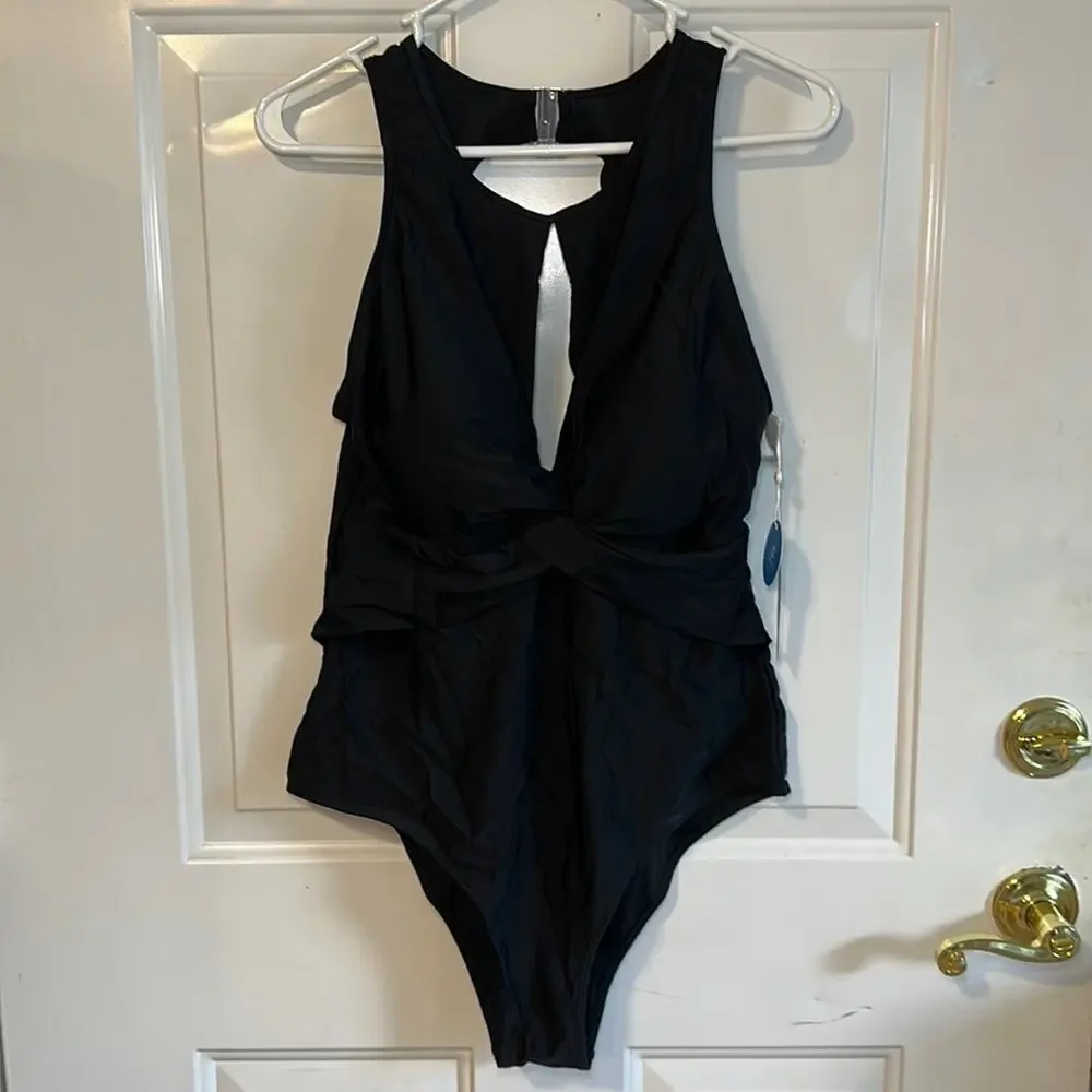 CUPSHE Women’s Swimsuit One‎ Piece Cutout XL Backless Round Neck Bathing Suit
